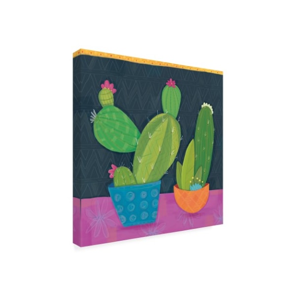 Holli Conger 'Bright Cactus 1' Canvas Art,18x18